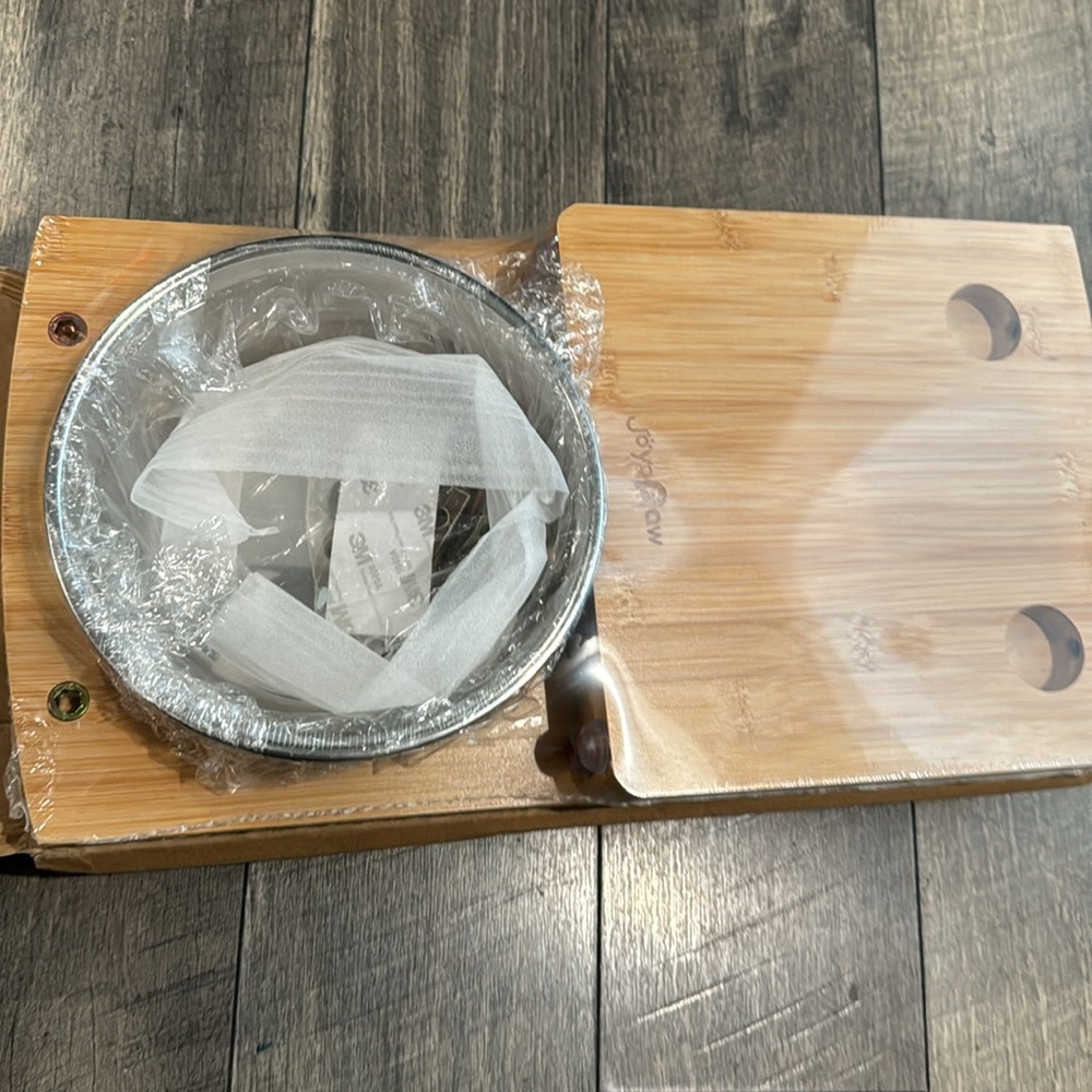 New Elevated Dog Bowls, Bamboo Raised Dog Bowl for Large Dogs & Medium Dogs - Picture 4 of 5